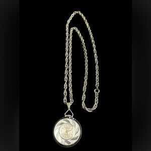 Vintage Bercona shock resistant Swiss made watch on necklace